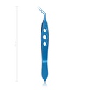 UTRATA pincet, voor capsulorhexis, H 10,5 cm, gebogen