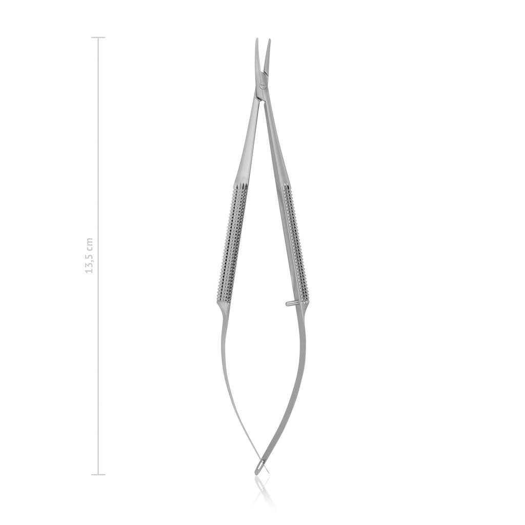 [172015] Naaldhouder BARRAQUER, 10 x 1 mm, L 13,5 cm, gebogen, standaard, zonder ratel