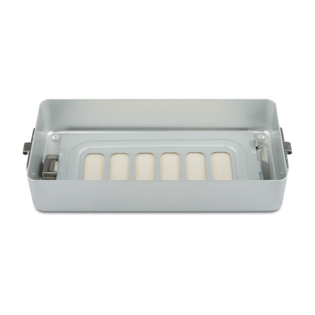 [500617] Bodemdeel voor container geperforeerd, 300 x 140 x 60 mm grijs