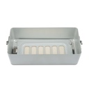 Bodemdeel voor container, geperforeerd, 300 x 140 x 90 mm, zilver