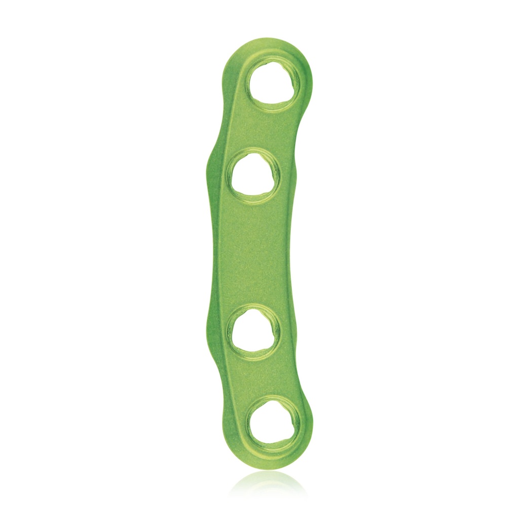 EickLoxx Small Contour 2.2, C-plade, 4 huller, system 1,7-2,3 mm, grøn, 6 x 28 mm