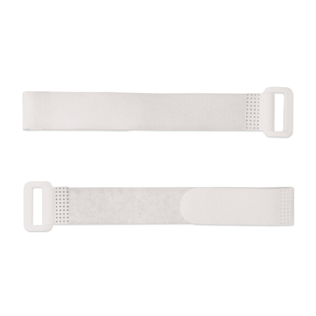 Kabelbinder met klittenbandsluiting, wit, lengte: 32/40 cm