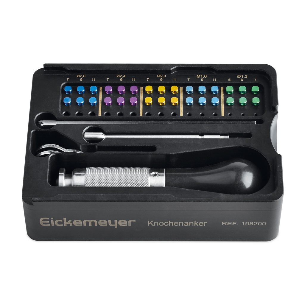 Set botverankeringsschroeven, compleet