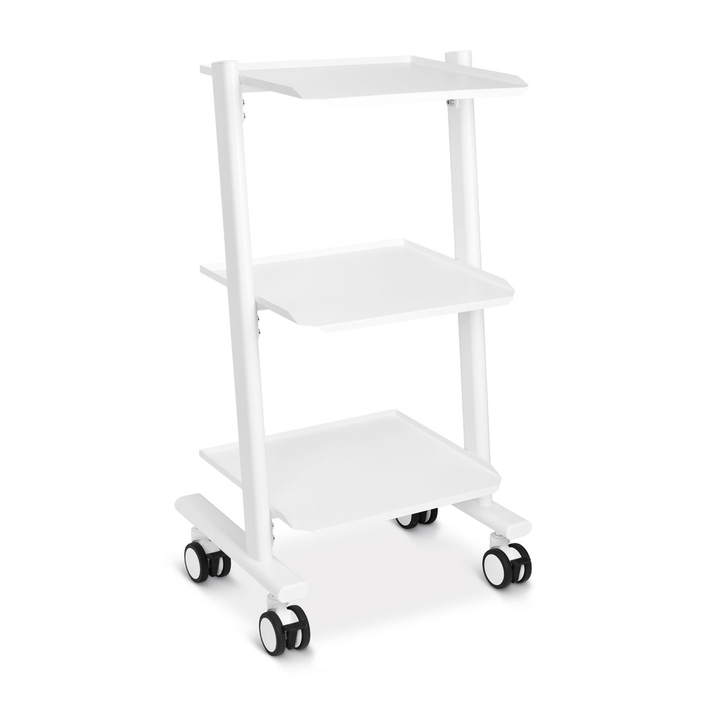 Mobiele bijzettafel met drie bladen