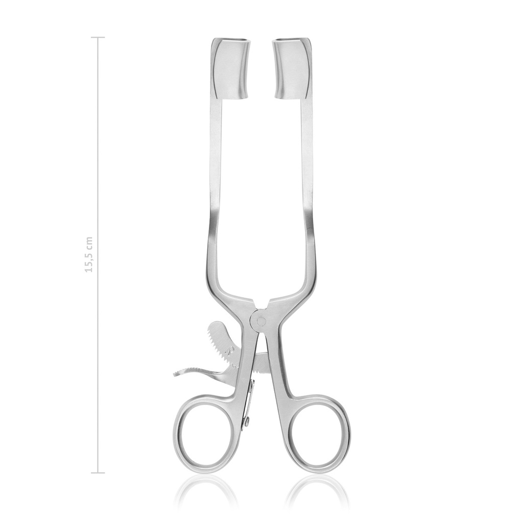 Ooglidspeculum voor paarden, roestvrij staal