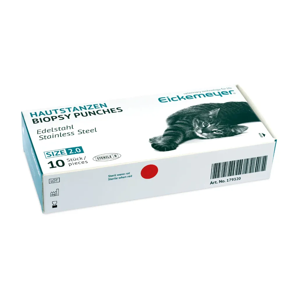 Wegwerp huidponsjes, Ø 2 mm, 10 stuks/verpakking.