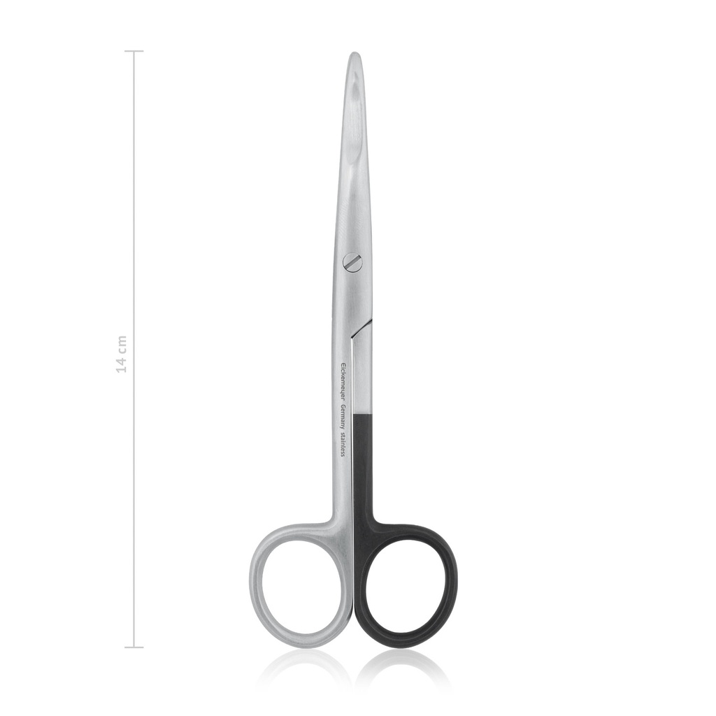 [118614L] MAYO-preparatieschaar voor linkshandigen, 14 cm, recht, stomp