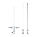 Arthroscopieschacht, L = 17,4 cm, voor endoscopen Ø = 2,7 mm, met 2 irrigatiekranen, met 2 obturatoren
