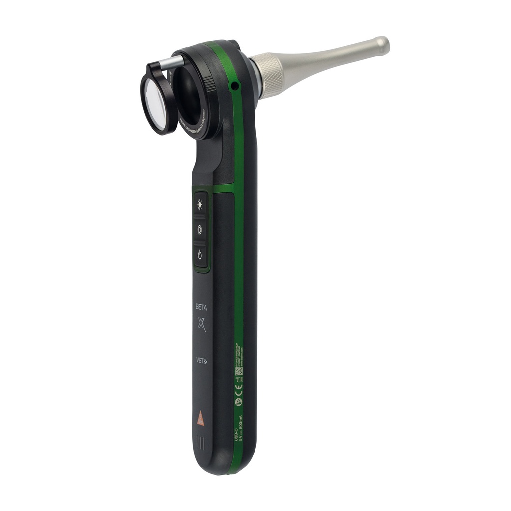 [302581] HEINE BETA X VET Otoscoop, HEINE X CHANGE Systeem SL-Magnifier, HEINE XV4 en XV6 Specula, HEINE AllSpec disposable-Tips 4 mm, HEINE E4-USBC adapter en  Case
