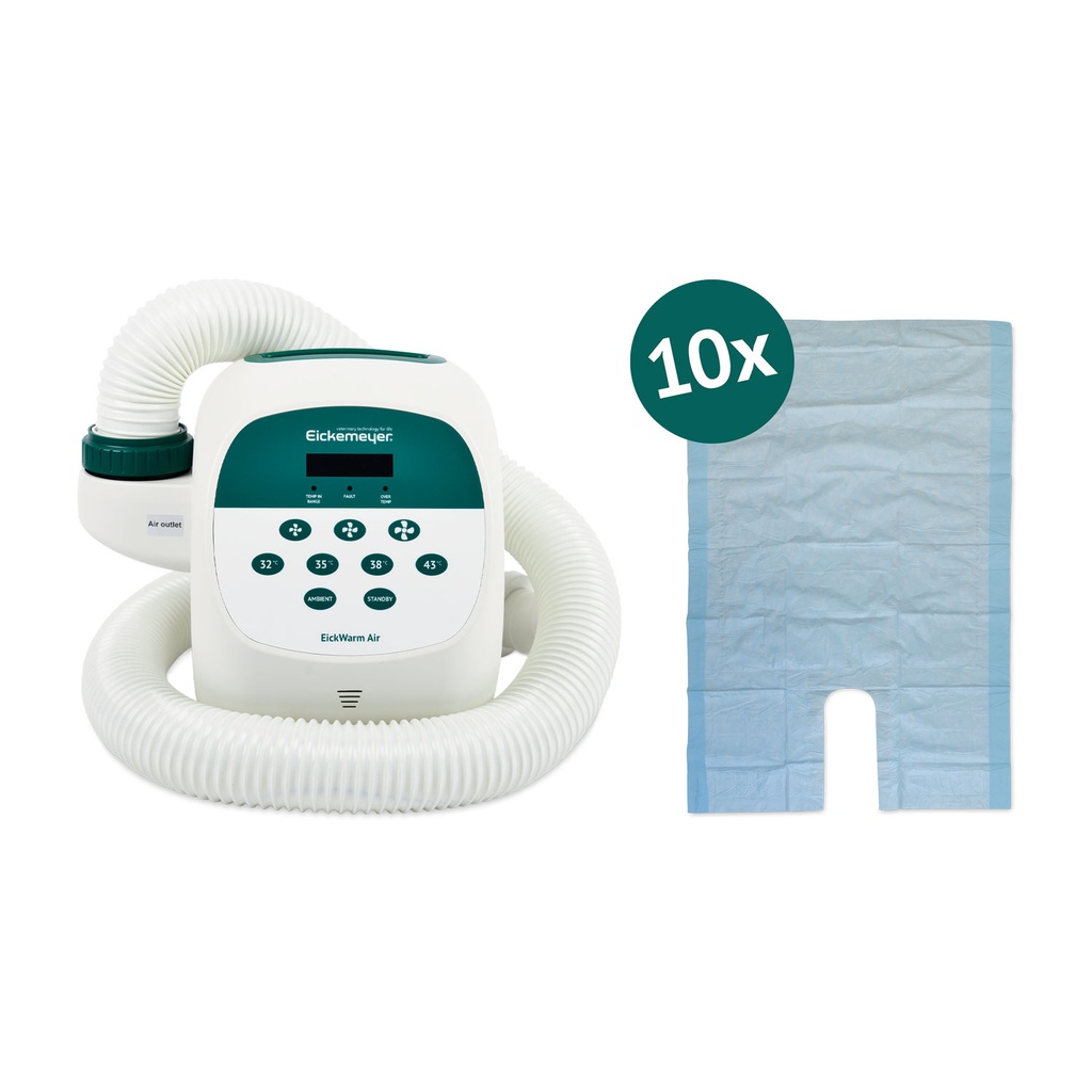 [64800010] EickWarm Air Sistema di riscaldamento - incluso di10 tappetini riscaldanti monouso (1450 × 1020 mm)