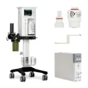 NarkoVet PRO-set bestaande uit NarkoVet PRO (213040), CO₂-beademingsmodule (213045) en O₂-sensor (21304002)