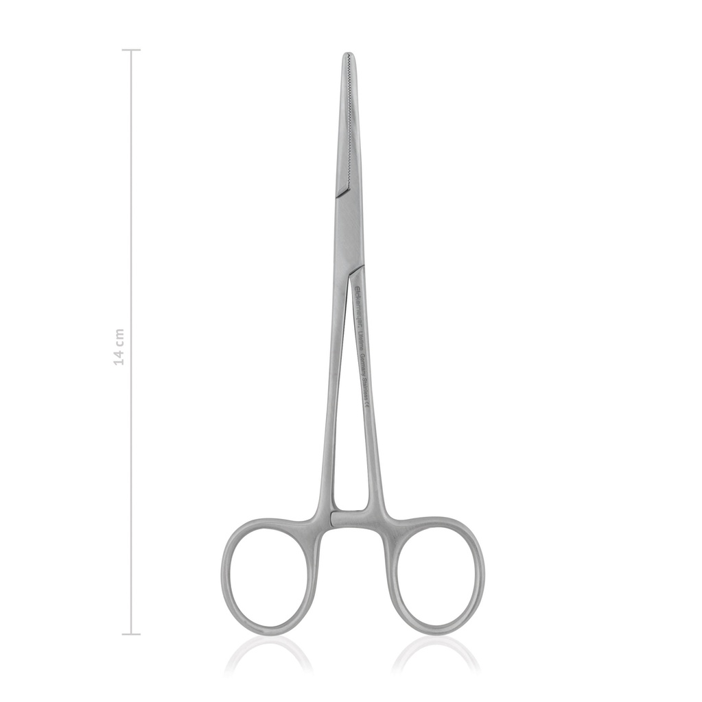 [141714] arterieklem Crile, 14 cm, gebogen  