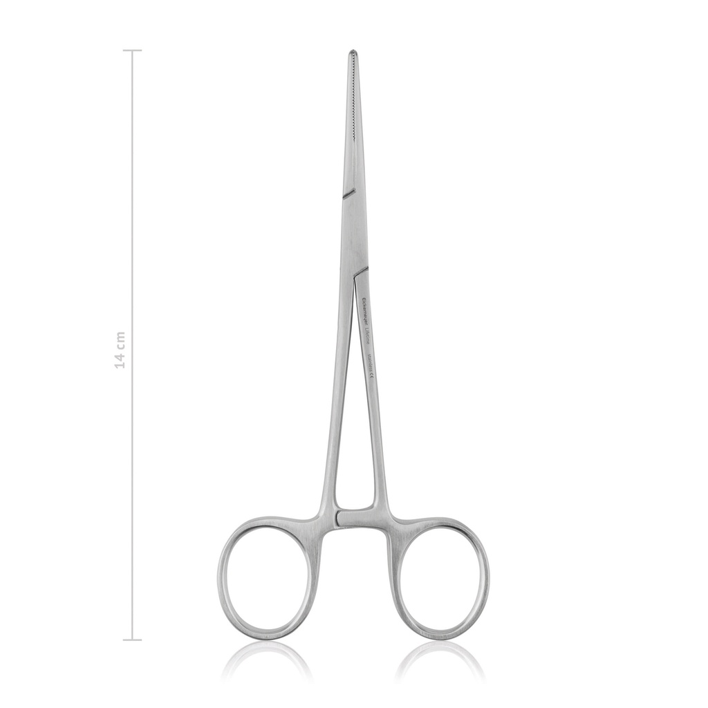 Arterieklem Kelly, 14 cm recht 