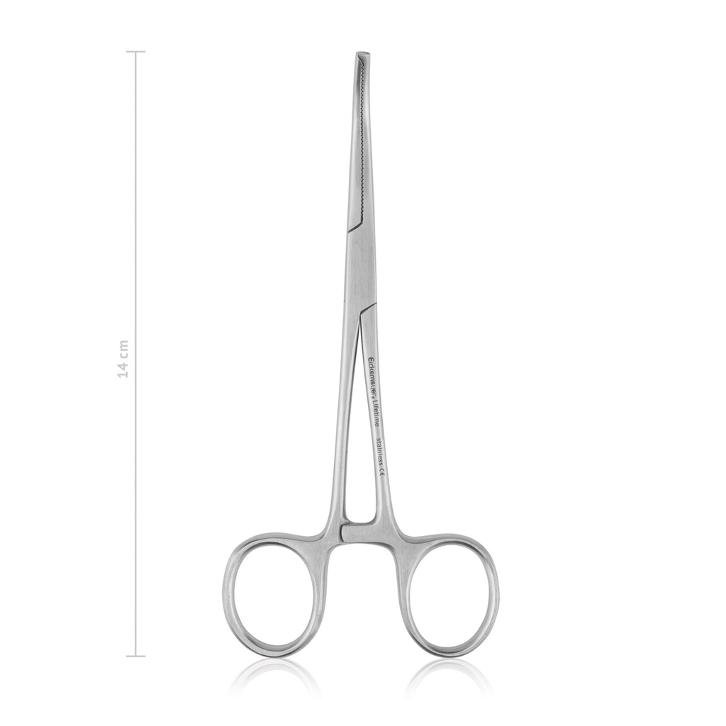 [974114] Arterieklem Kocher-Ochsner, 14 cm, gebogen (Economy)