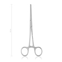 arterieklem Kocher-Ochsner, economy, 18 cm, recht, 1x2 tanden 