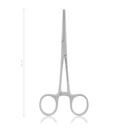 arterieklem Kocher-Ochsner, 14 cm, recht 1x2 tanden 