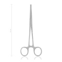 arterieklem Kocher-Ochsner, 16 cm, recht 1x2 tanden 