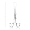 arterieklem Kocher-Ochsner, 18 cm, gebogen 1x2 tanden 
