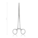 arterieklem Kocher-Ochsner, 18 cm, recht 1x2 tanden 