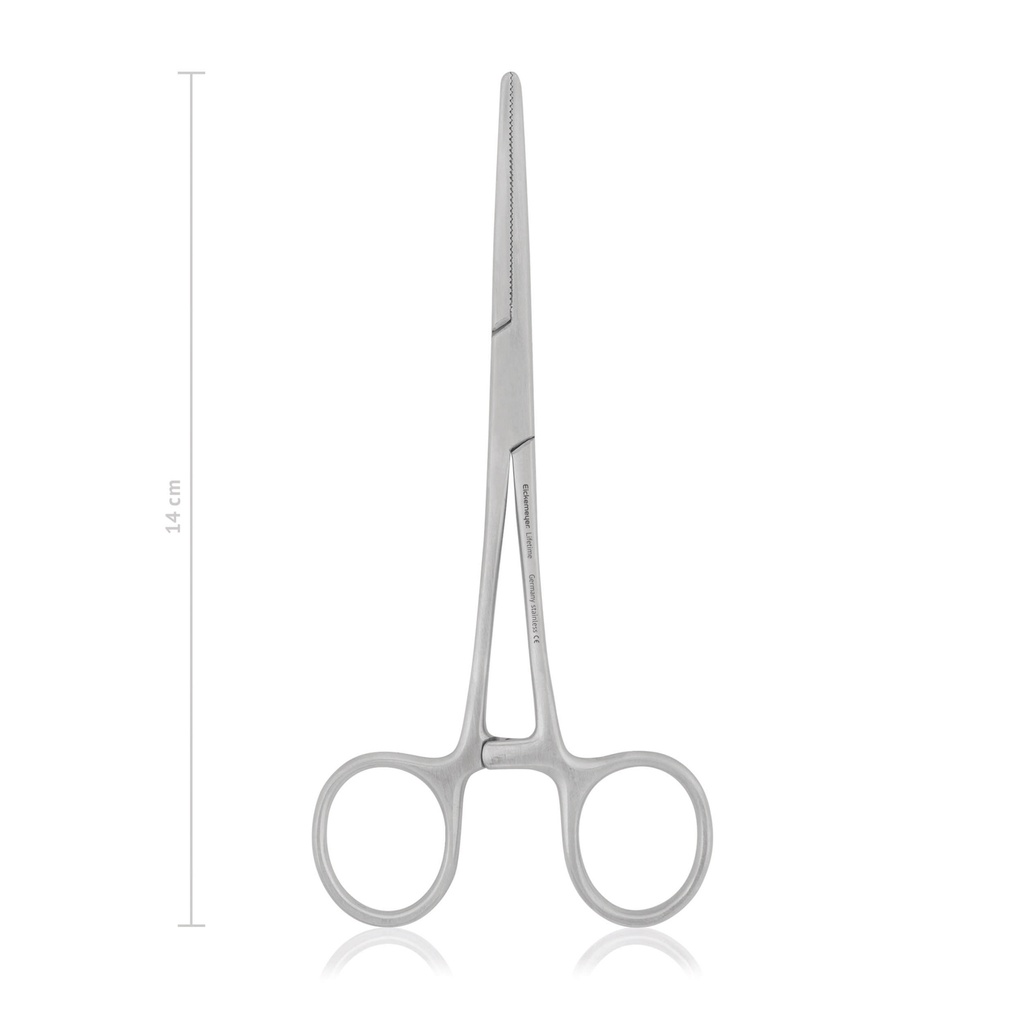 [141814] arterieklem Pean, 14 cm, recht  