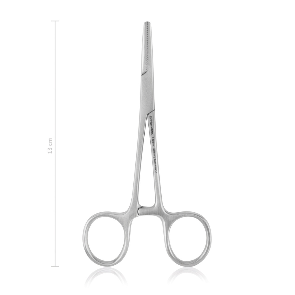 Arterieklem SPENCER WELLS 13 cm, gebogen 