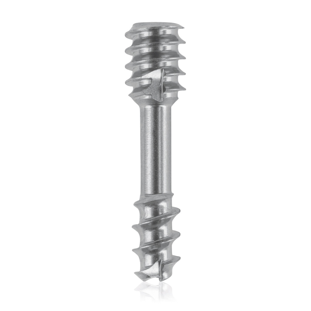 [191304] gecannuleerde dubbelcompressieschroef, conisch Ø3 / Ø4 16 mm titanium kleurgecodeerd, torx niet-steriel