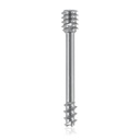 gecannuleerde dubbelcompressieschroef, conisch Ø3 / Ø4 26mm titanium kleurgecodeerd, torx niet-steriel