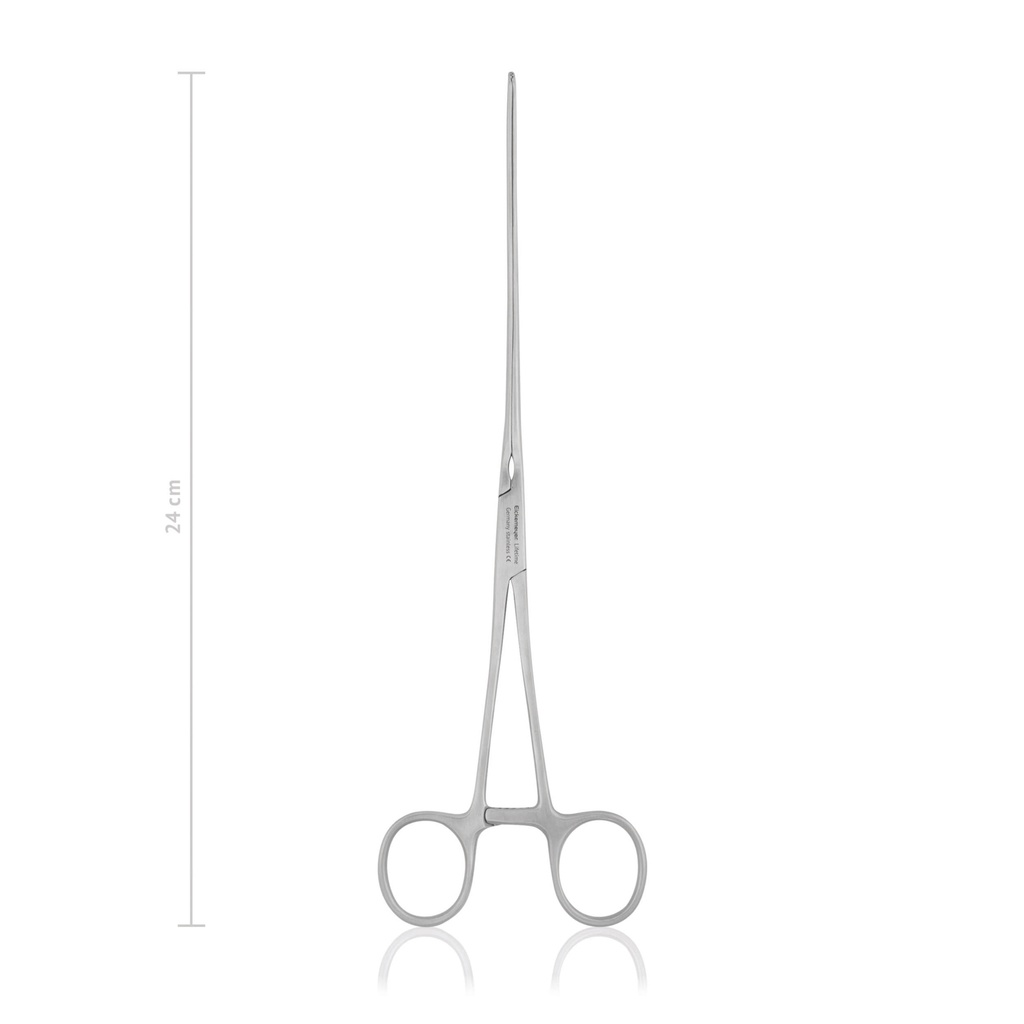darmklem Doyen, 24 cm, gebogen, overlangs geribbeld, zacht en elastisch 