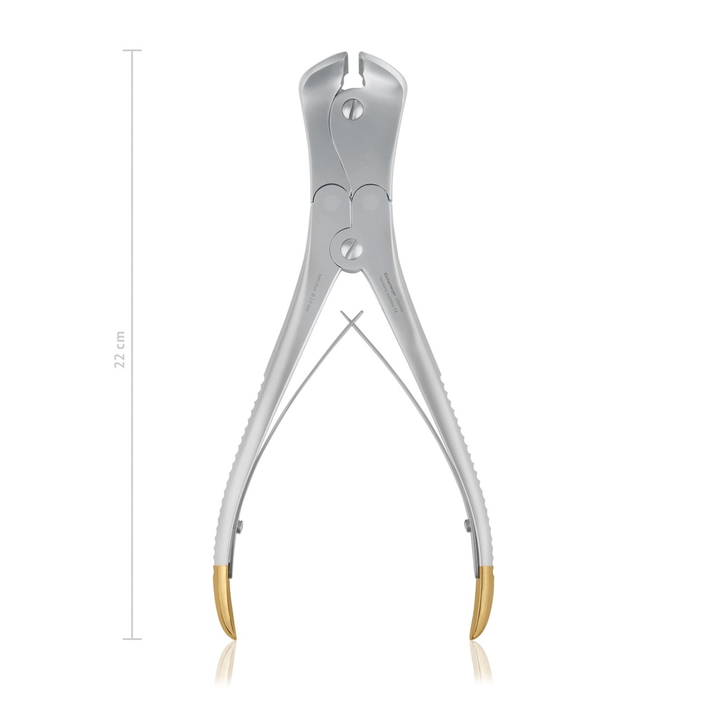 draadkniptang, 22 cm, tot d = 3,5 mm cerclagedraad en 2,5 mm boordraad 