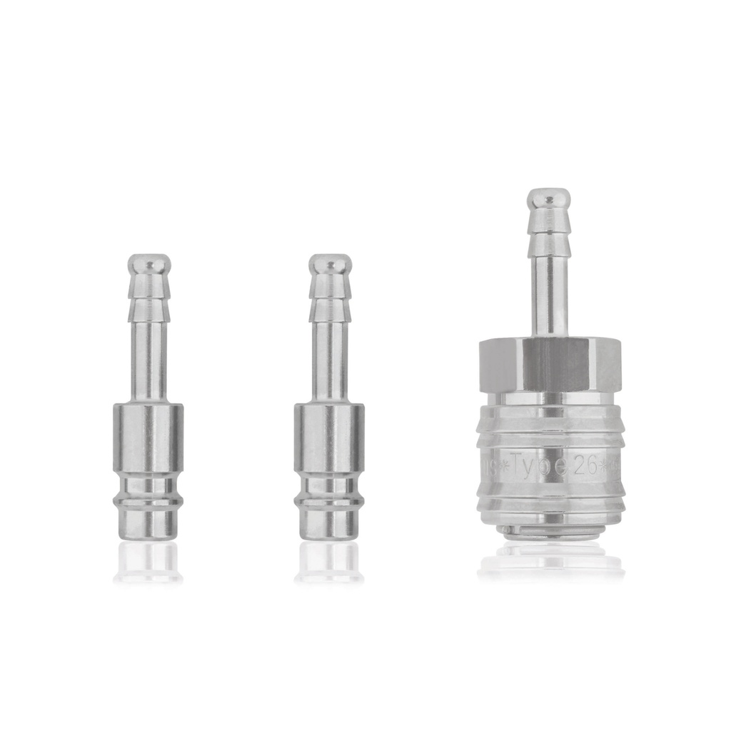 Drukkoppeling met slang- aansluiting 6 mm, groot 