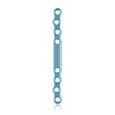 Eickloxx S-type botplaat 8- gats  98 x 8 x 3.2mm, titaniumium, lichtblauw