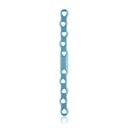 Eickloxx S-type botplaat 10- gats 108 x 8 x 3.2mm, titaniumium, geel 