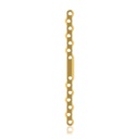 Eickloxx S-type botplaat 14- gats 160 x 10 x 4,5mm. titaniumium, goud