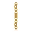 Eickloxx S-type botplaat 8- gats  ,  90 x 10 x 4,5mm, titanium, goud