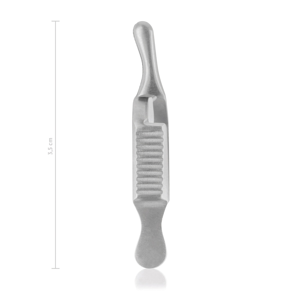 [140503] arterieklem Dieffenbach, 3,5 cm, gebogen  