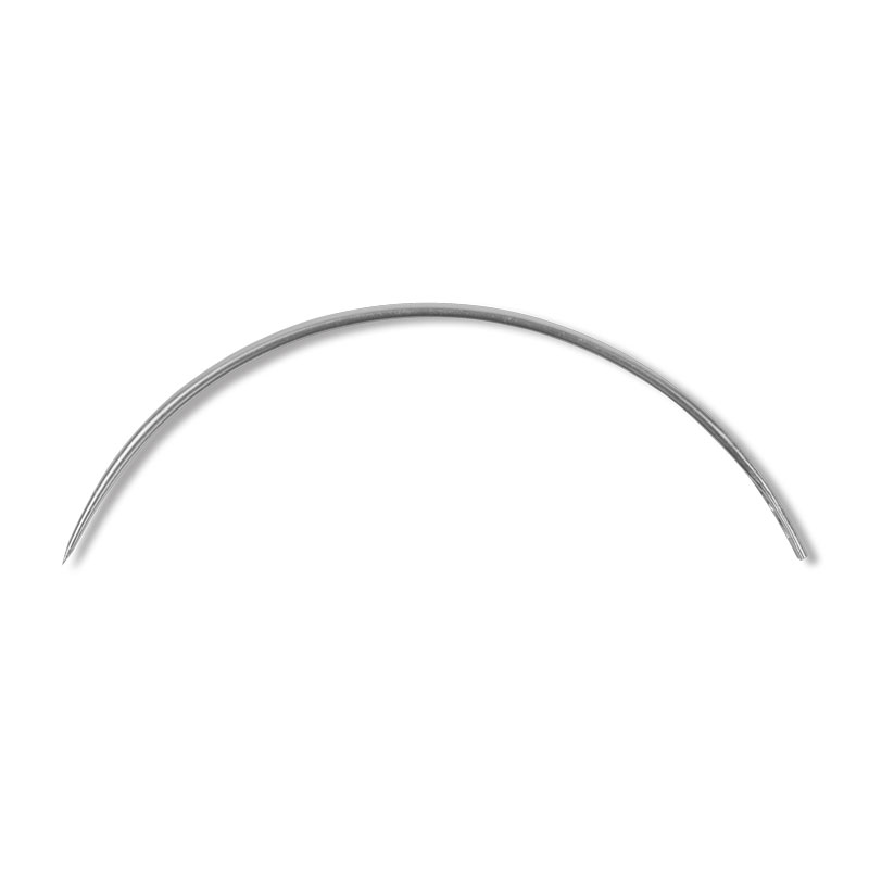 Hechtnaalden, chirurgisch, maat 2, ronde naald, 3/8 rond , 12 stuks 
