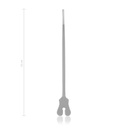 holle sonde met knop, 15 cm  