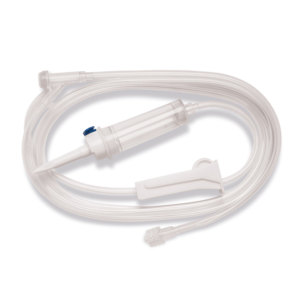 [050165] Infusieset Eickemeyer 20 druppels/ml, 1,5 mtr. slang, Y-Connector en filter