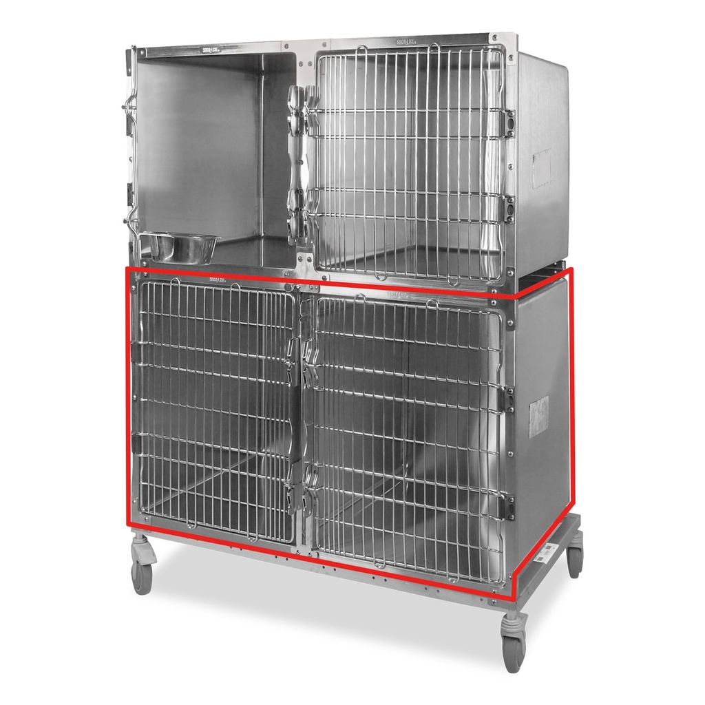 Shor-Line kooi met dubbele deur 1219 x 762 mm