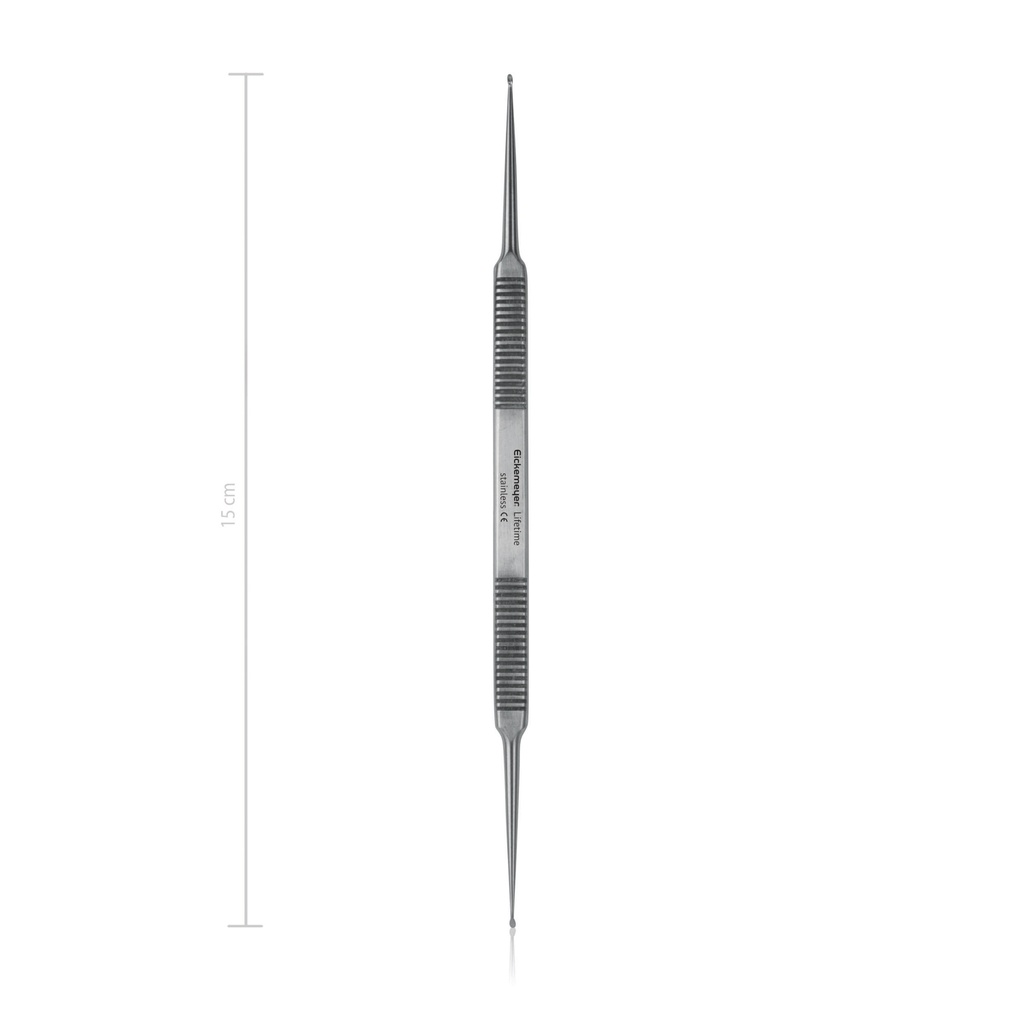 House-curette, 1,0/1,2mm, 15 cm, speciaal voor wervelkolomchirurgie 
