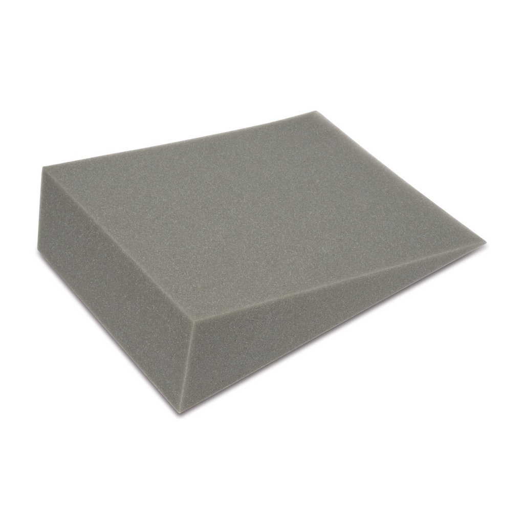 [605901] positioneringshulp van schuimrubber, vlakke wig, L = 26, B = 20, H = 7 cm 