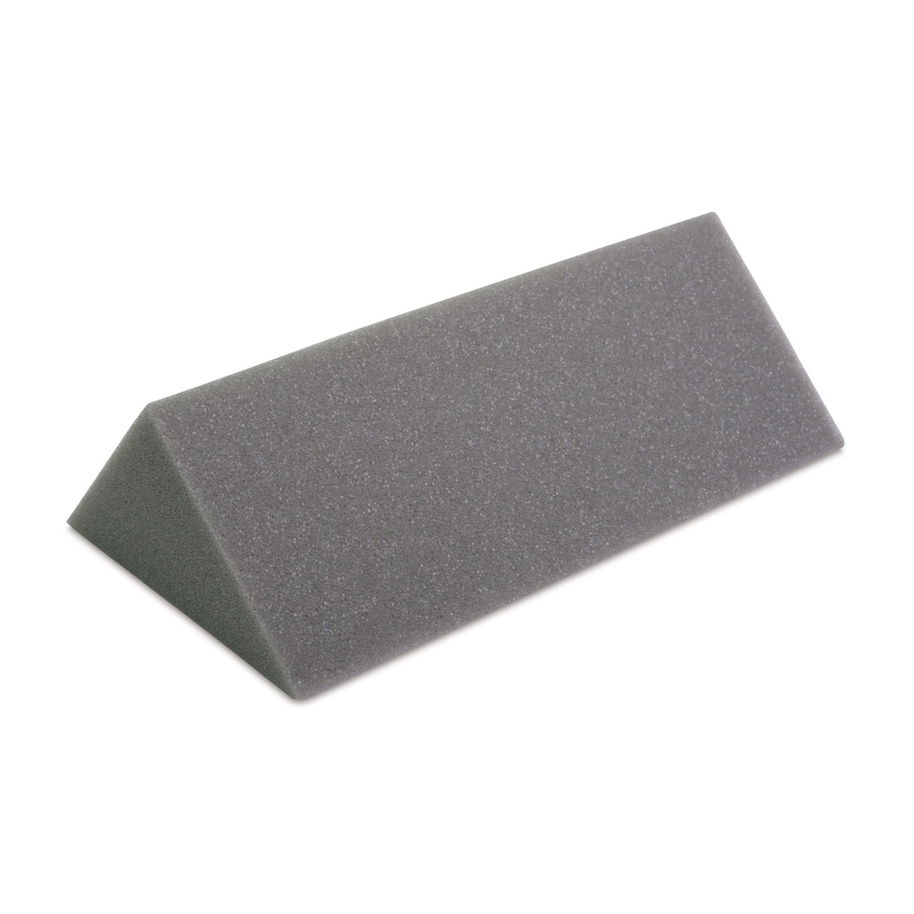 positioneringshulp van schuimrubber, kleine wig, L = 11,5, B = 20, H = 6 cm 