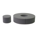 positioneringshulp van schuimrubber, rond kussen met gaten, buiten D = 20, binnen D = 7,5 cm