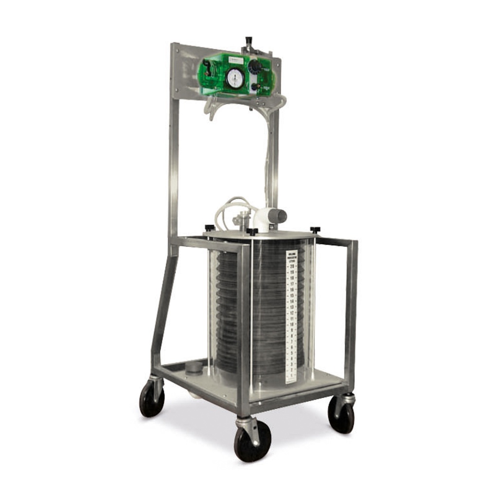 LAV 3000, beademer voor grote huisdieren aan elke narcosesysteem aan te sluiten 54x 58 x 130 cm