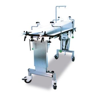 operatie-tafel HEDO, 134 x 39 cm, traploos een/tweezijdig elektrisch in hoogte verstelbaar van 725 tot 925 mm