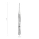 pincet standaard, chir.,13 cm, 1x2 tanden 