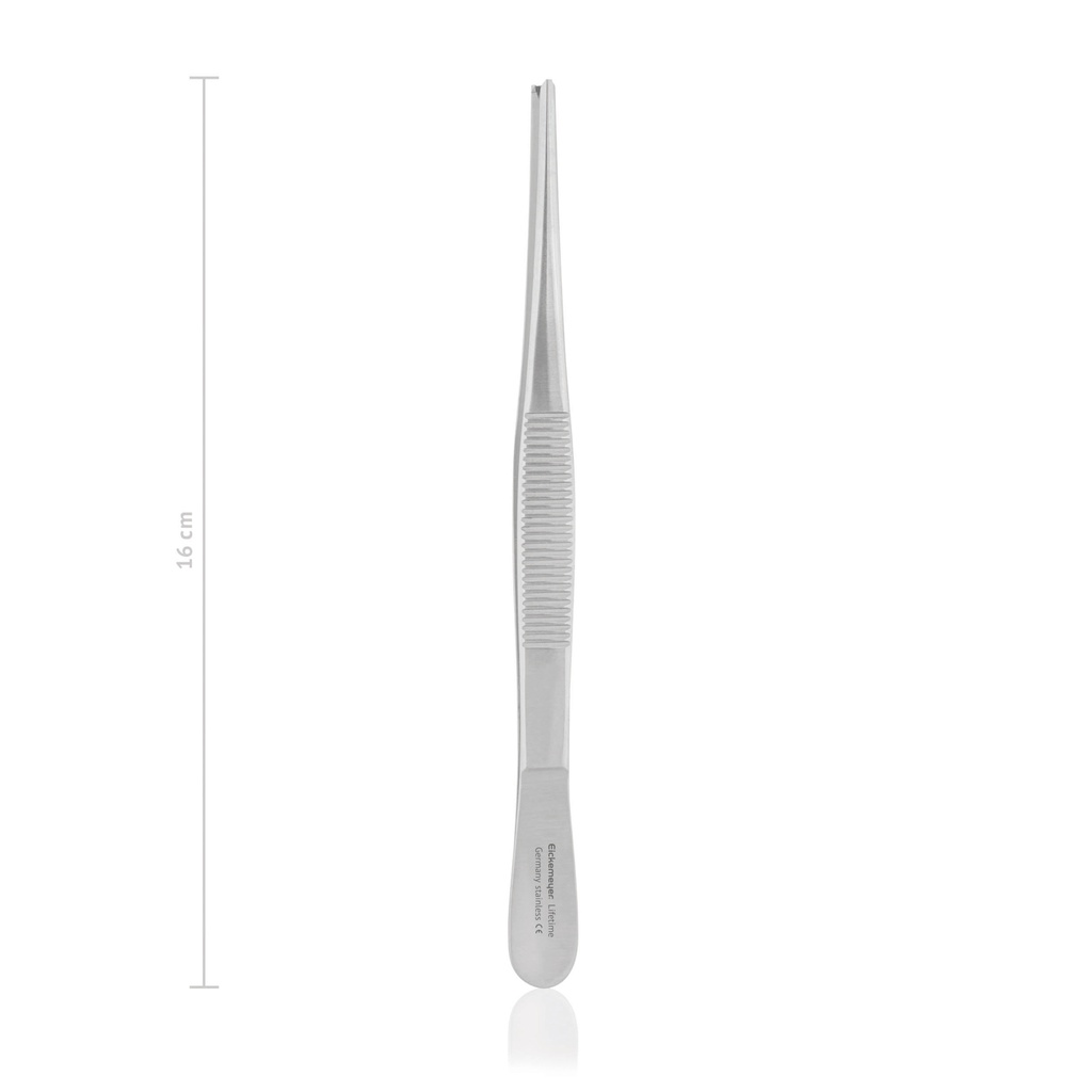 pincet standaard, chir.,16 cm, 1x2 tanden 
