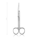 prepareerschaar Mayo, economy 14 cm, gebogen 