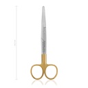 Schaar Mayo met TC gebogen 14,5 cm