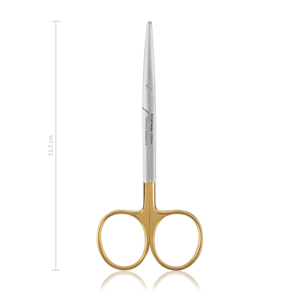 [116111] Metzenbaum prepareerschaar 11.5 cm, gebogen (TC)